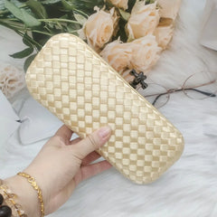 Silk Hand-woven Lock Handbags Chain Shoulder Messenger Crochet Bag
