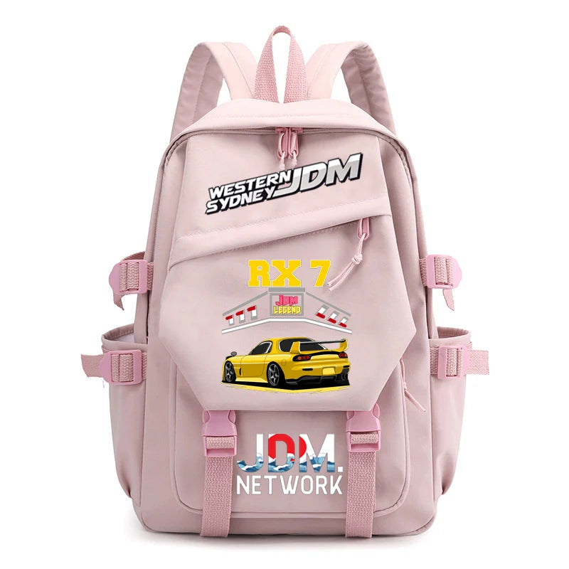 JDM Backpack Women's Satchel Student Laptop Bag