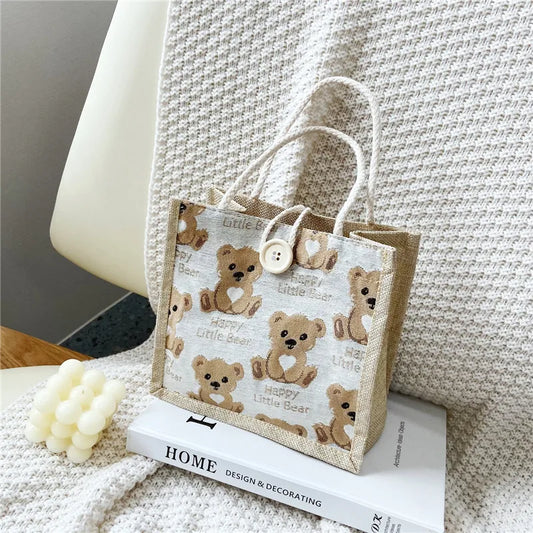 Japanese Cartoon Bear Lunch Box Bag and Tote Bag