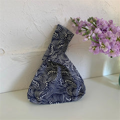 Japanese Mini Knot Wrist Bag Waterproof Women's Handbag Purses