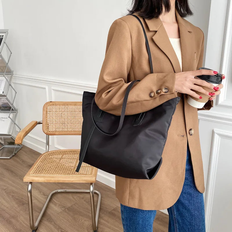 Korea Japanese Style Women Large-capacity Nylon Shoulder Bag