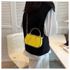 Candy Ins Girl's Handheld Crossbody Chain Box Bag