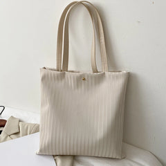 Texture Girl Tote Bag Large Capacity Shoulder Bag Women's Handbag