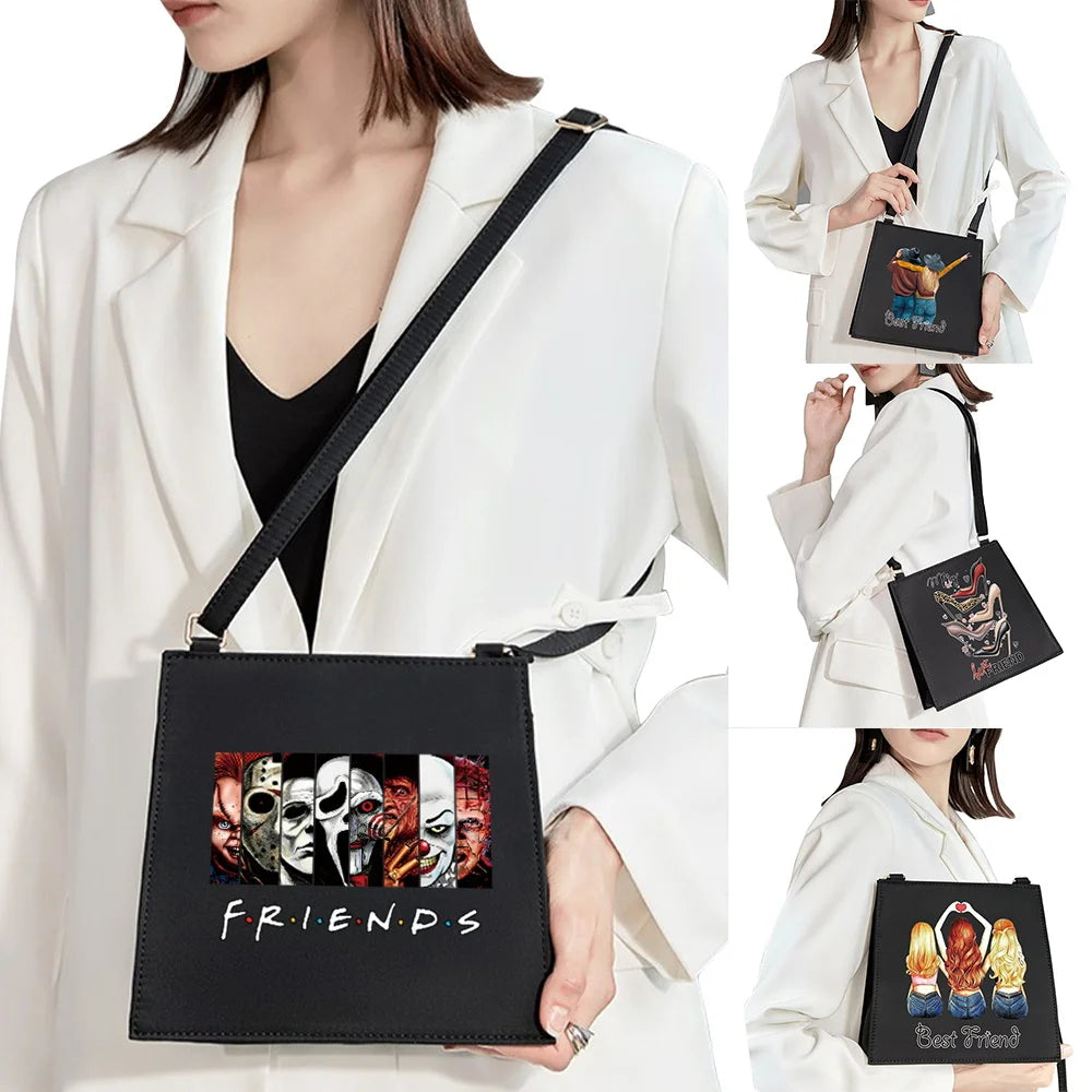 Pattern Printing Shoulder Bag Woman Messenger Bag Lady Handbag