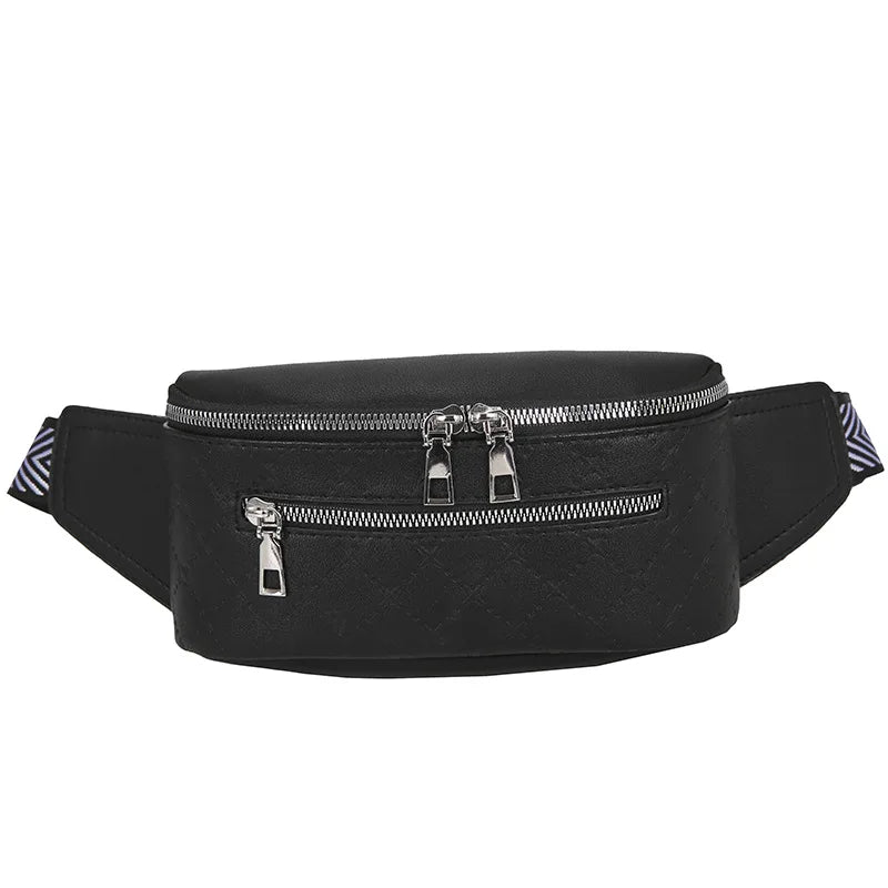 Diamond Lattice Ladies Chest Bag Female Shoulder Waist Packs