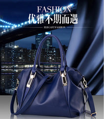 Women's Soft Leather Tote Bag with Adjustable Shoulder Strap