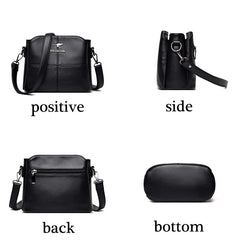 Fashionable Women Shoulder Bags Anti Theft Messenger Bag Solid High Capacity