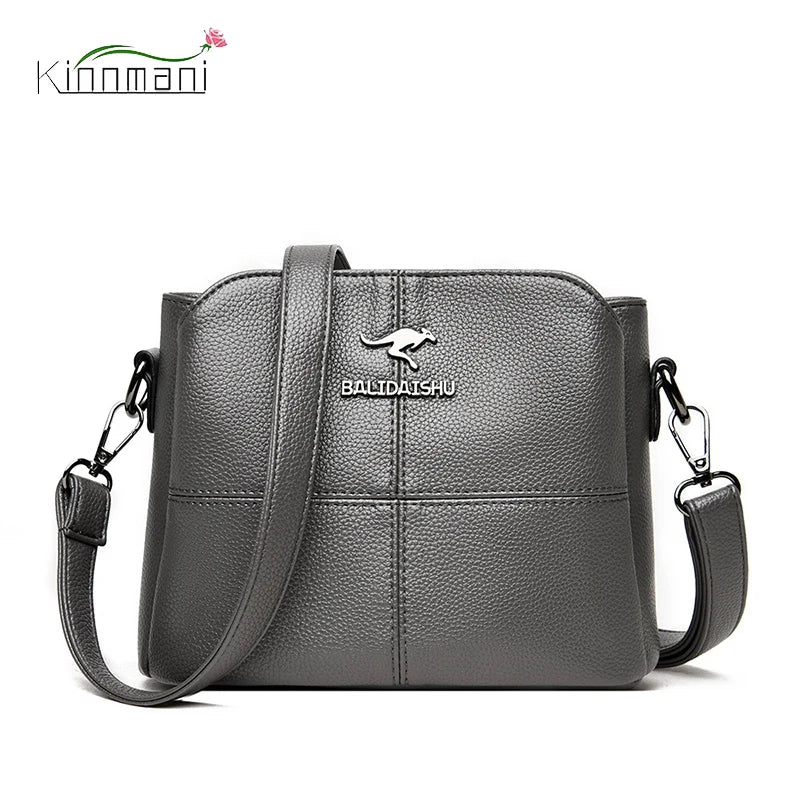 Fashionable Women Shoulder Bags Anti Theft Messenger Bag Solid High Capacity