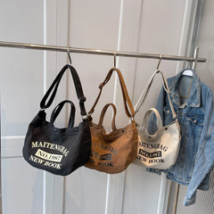 Large Capacity Soft Denim Shoulder Bags for Women