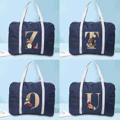 Large Capacity Duffle Bag Folding Travel Bags Luggage Handbag Printed