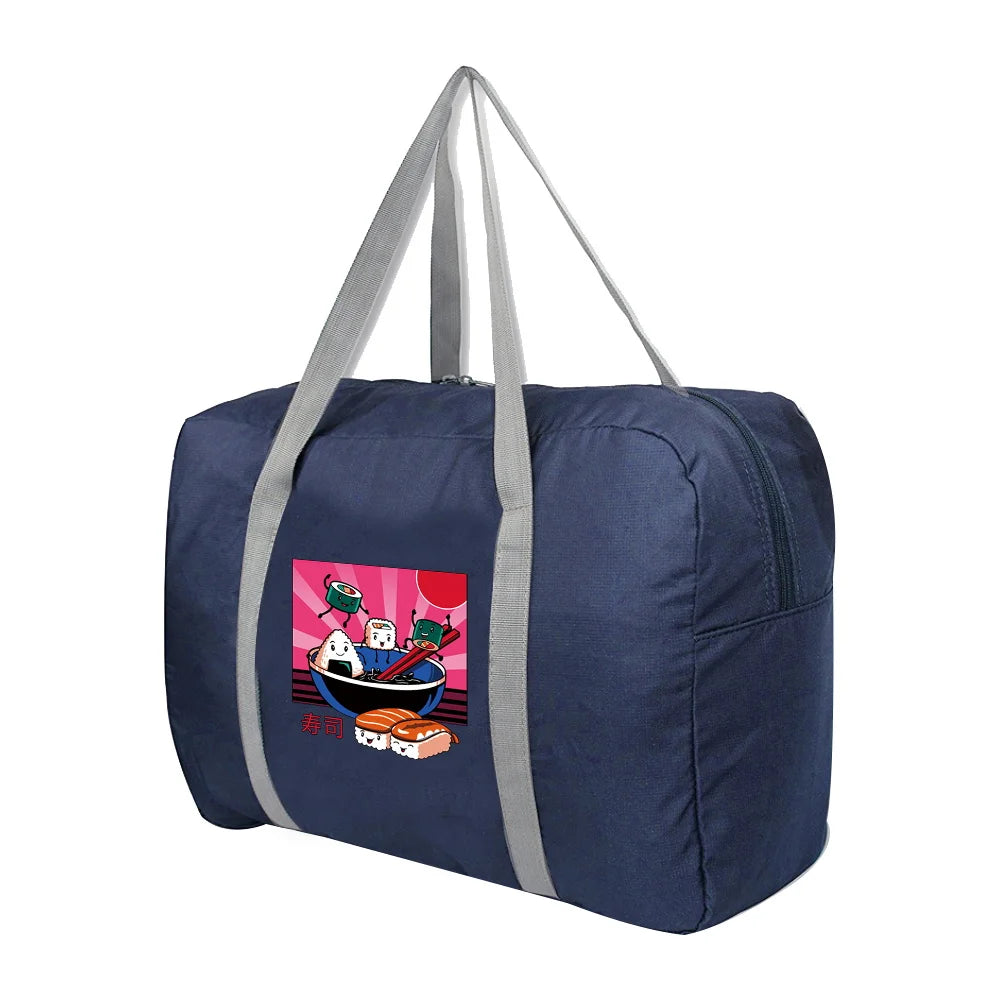 Large Folding Travel Bags Handbag Luggage Duffle Bag Japan Printed