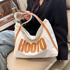 Letter Canvas Women Shoulder Bag Canvas Messenger Bag