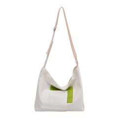 Canvas Shoulder Bag for Women, Large Capacity Denim Fatchel