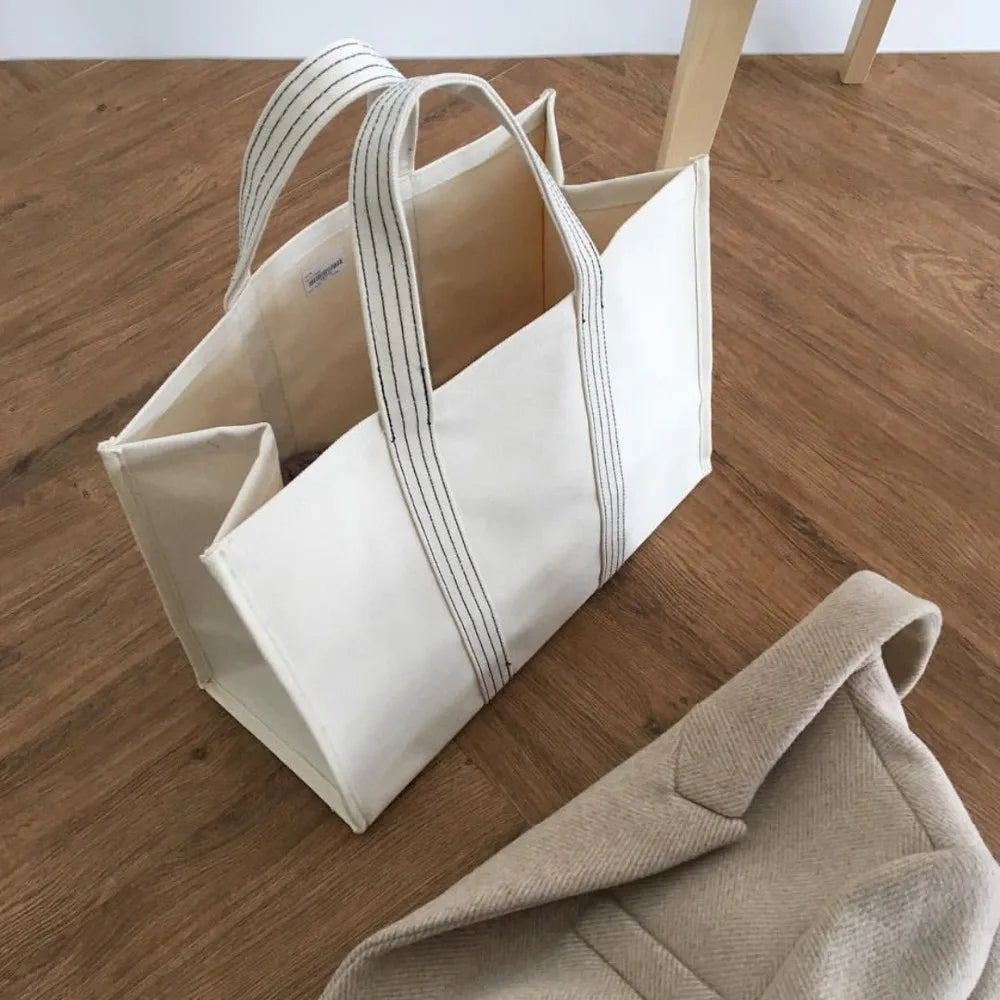 Canvas Bag Large Size Shopping Handbag Tote Shoulder Lady Women Casual