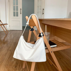Nylon Shoulder Bag Large Capacity Solid Handbag