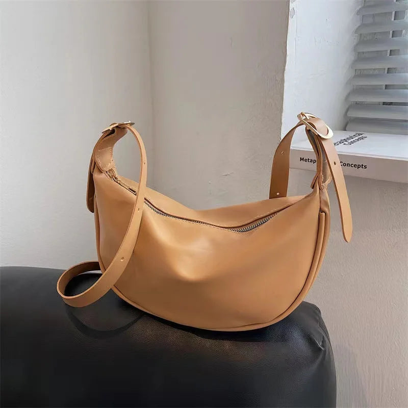 Half Moon Bag Shoulder Bags For Women Vintage April Messenger Bag