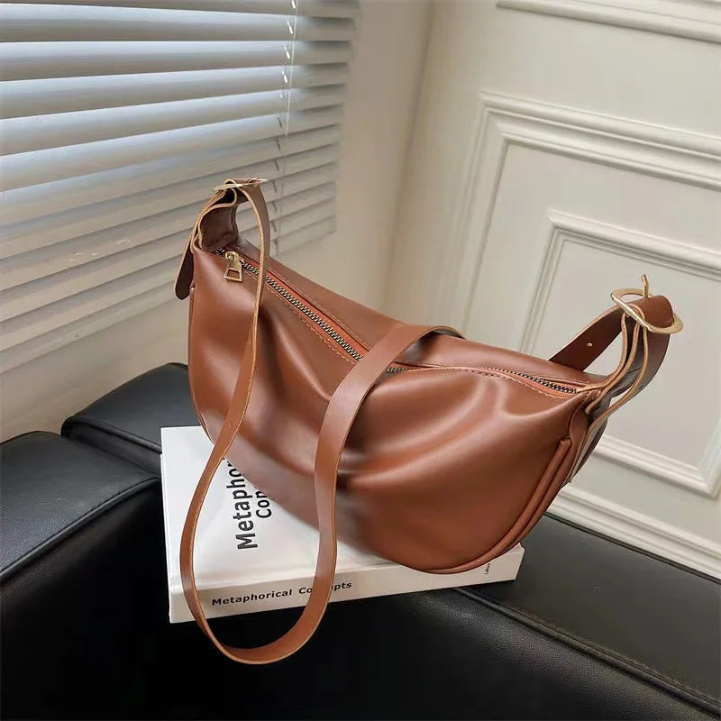 Half Moon Bag Shoulder Bags For Women Vintage April Messenger Bag
