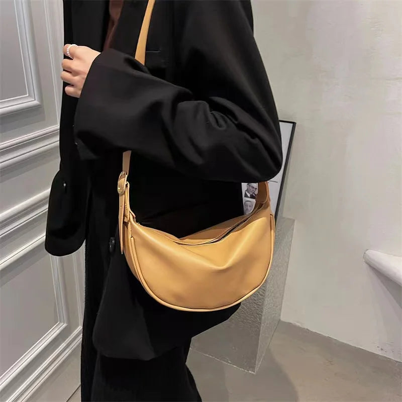Half Moon Bag Shoulder Bags For Women Vintage April Messenger Bag