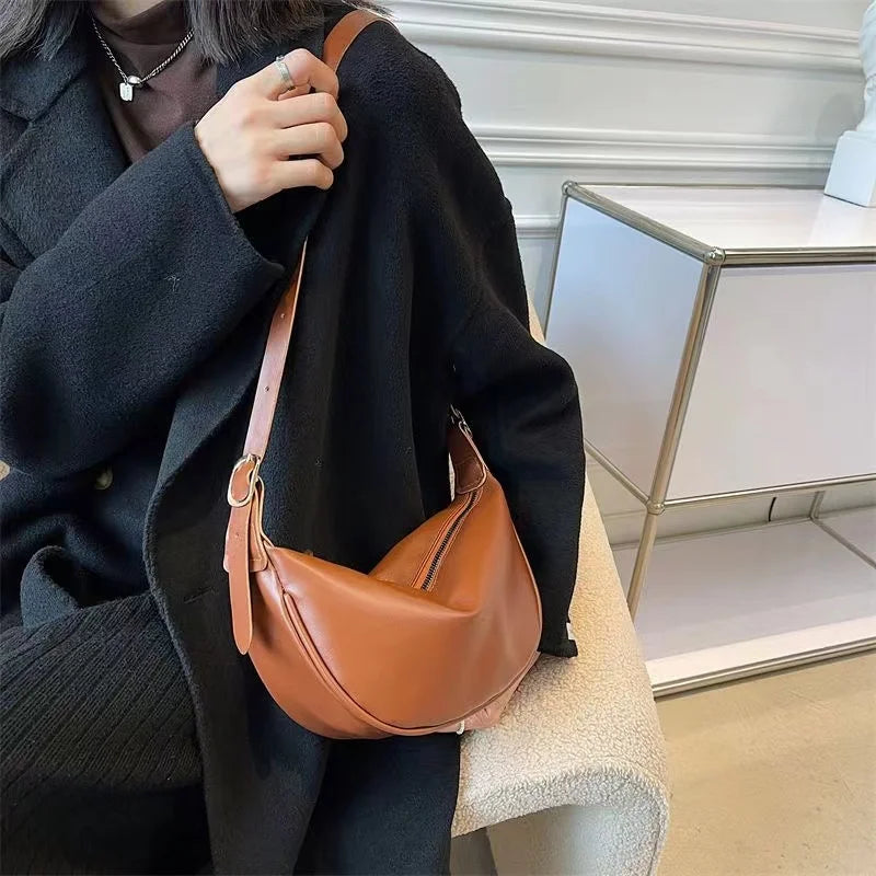 Half Moon Bag Shoulder Bags For Women Vintage April Messenger Bag