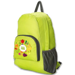 Food Print Ultralight Foldable Backpack Travel Hiking Organizer