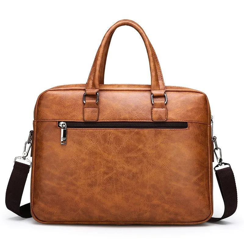Men Briefcase Bag High Business Famous PU Leather Shoulder Messenger Bags