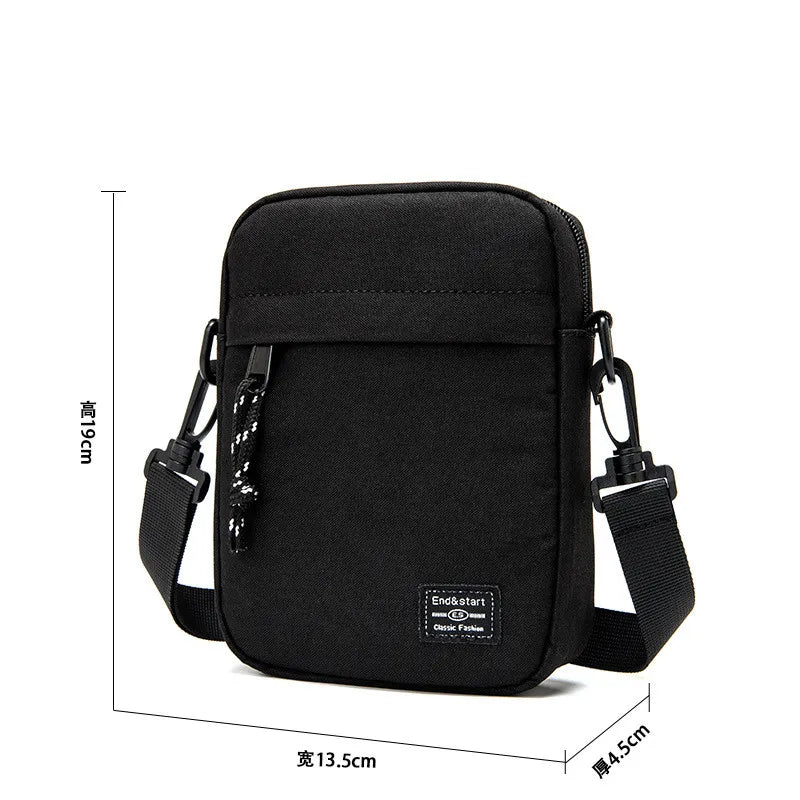 Men Messenger Bag Hip Hop Mini Shoulder Bags Casual Mobile Phone Packet