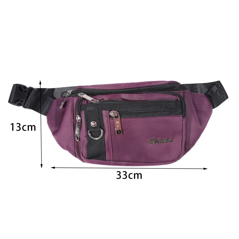 Men Waist Bag Pack Wallet Purse Phone Belt Bag Pouch