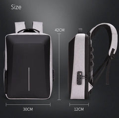 Anti-theft Waterproof Business Backpack 15 Inch USB Rechargeable