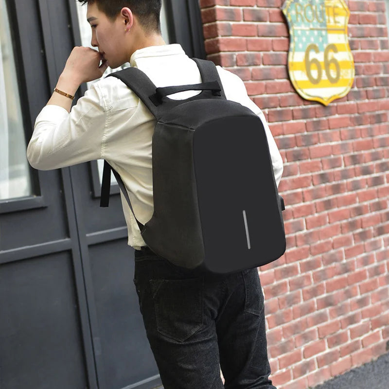 Anti-theft Waterproof Business Backpack 15 Inch USB Rechargeable