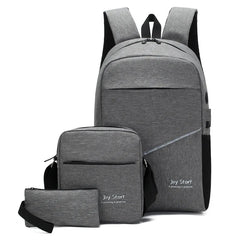 Men's Waterproof Backpack with USB Charging Port
