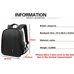 Waterproof Men's Backpack, Business Unisex Photography Bag