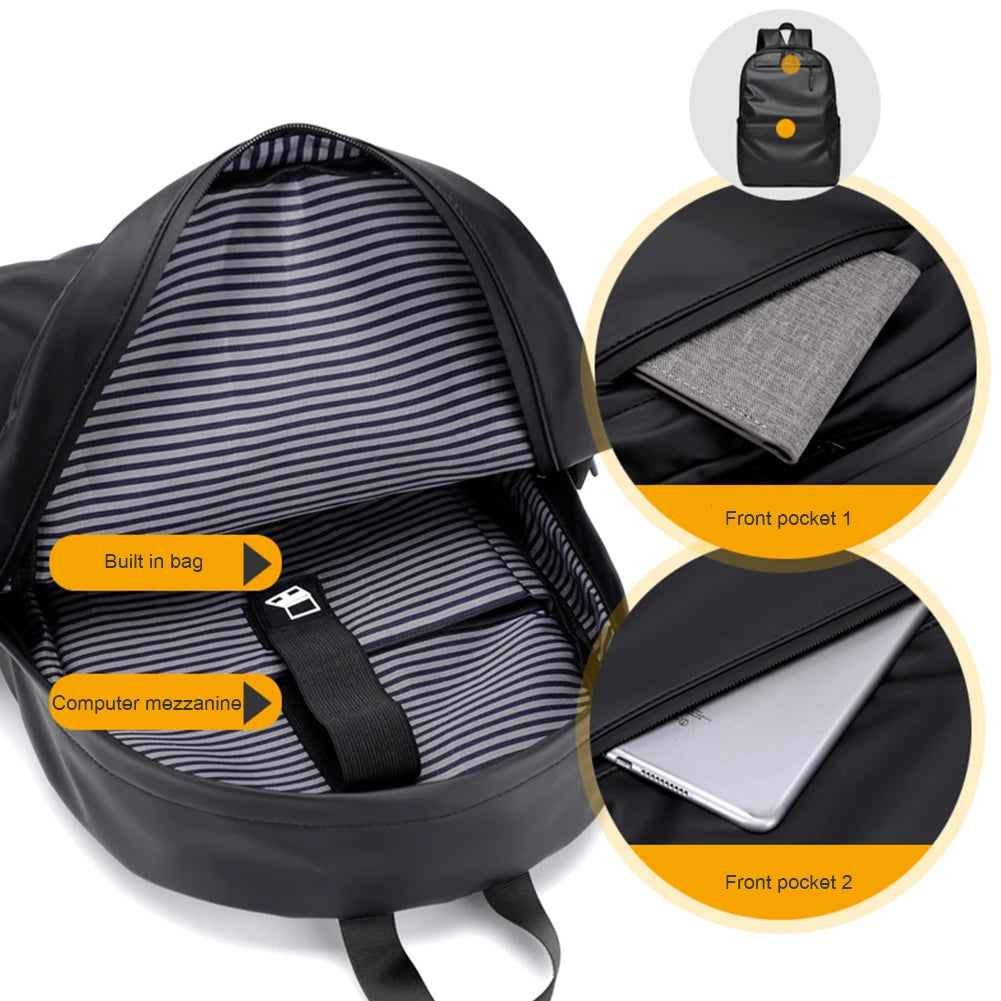Men's Waterproof Business Laptop Backpack Large Capacity Bagpack