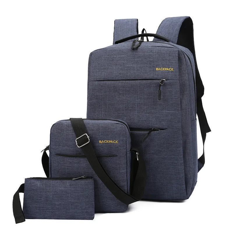 Men's Waterproof Laptop Backpack w/ USB Charging