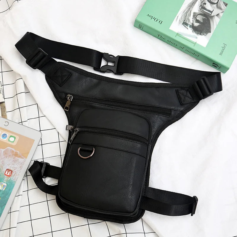 Men's Pu sports bag waist bag