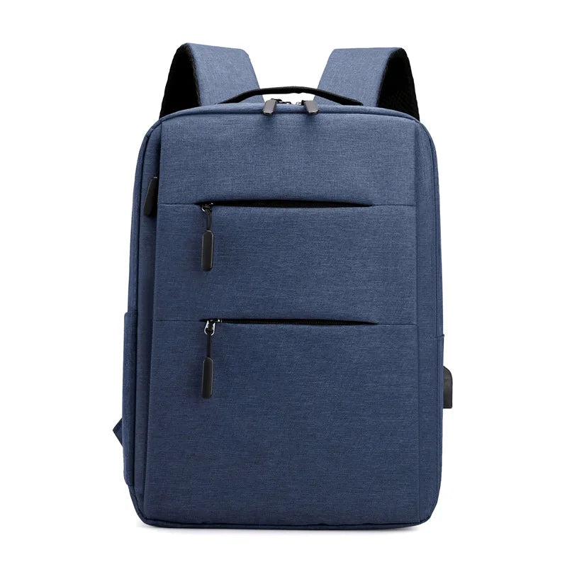 Men's Business Backpack USB Port Large Capacity 15.6-inch