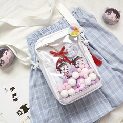 Small Clear Crossbody Bag Transparent Ita Shoulder Purse for Phone
