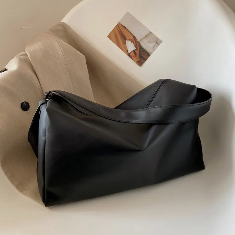 Minimalist Women's Bucket Messenger Bags Large Capacity Shoulder Bags