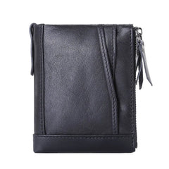 Personalized Women Leather Wallet with Double Zipper