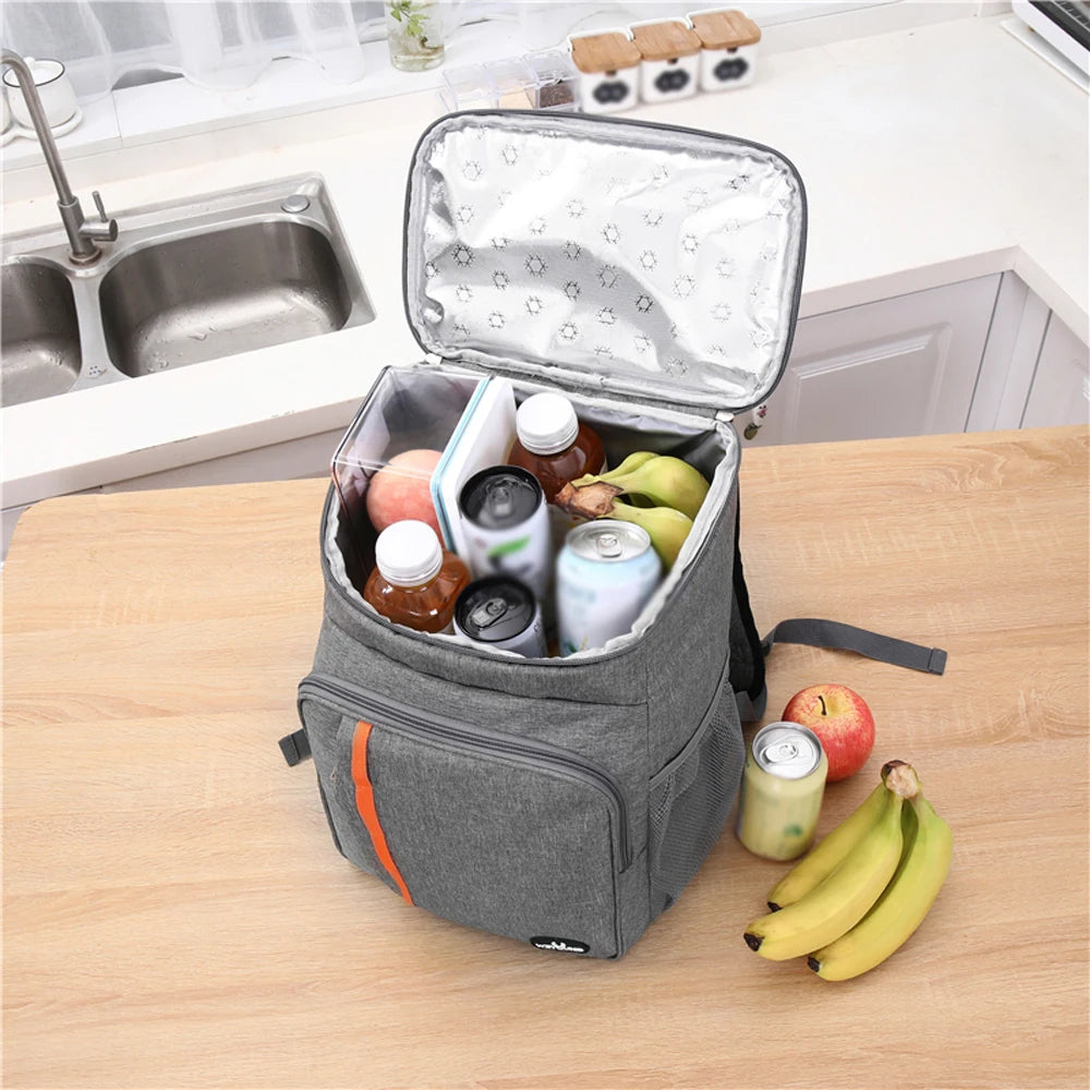 18L Leak Proof Lunch Backpack Thermal Insulated Bag