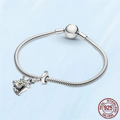 925 Silver Belle Dancing Dangle Charm for Pamura Bracelet