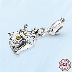 925 Silver Belle Dancing Dangle Charm for Pamura Bracelet