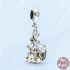 925 Silver Belle Dancing Dangle Charm for Pamura Bracelet