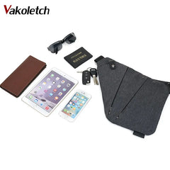 Casual Canvas Chest Bag Small Crossbody Bag KL127