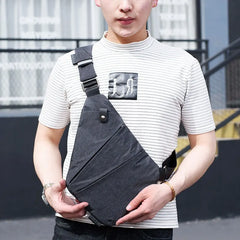 Casual Canvas Chest Bag Small Crossbody Bag KL127