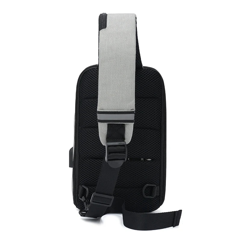Arrival Men Belt Bag USB Charging Chest Bag Travel Casual Leisure Bag
