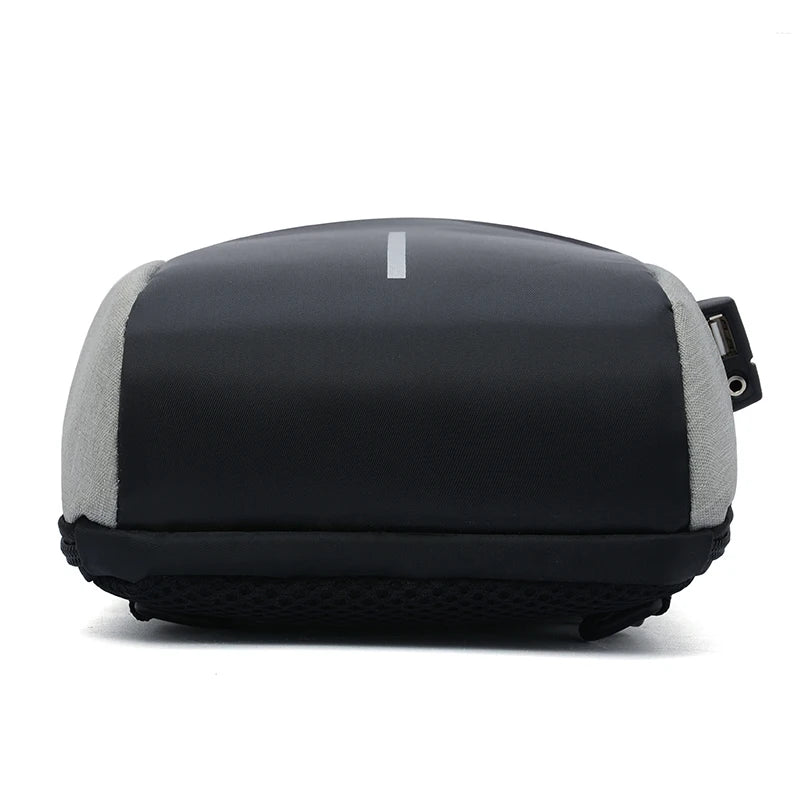 Arrival Men Belt Bag USB Charging Chest Bag Travel Casual Leisure Bag