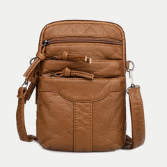 Vintage Soft Leather Crossbody Phone Purse Women Shoulder Bag