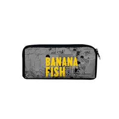 3D Banana Fish Student Large Capacity Pencil Bag School Zipper Pen Case
