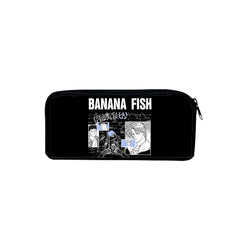3D Banana Fish Student Large Capacity Pencil Bag School Zipper Pen Case