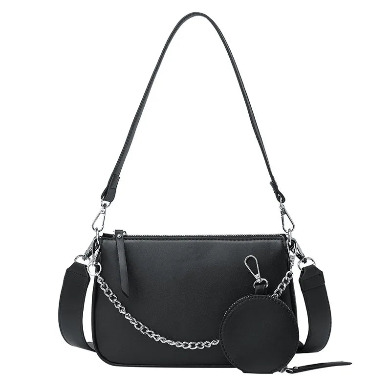 Retro Chain Small Bag Messenger Wild Hong Kong Style Women's Bag